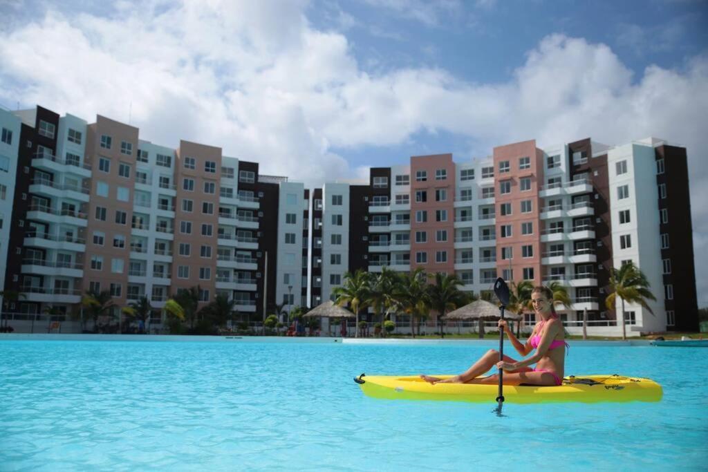 Departamento Con Laguna Artificial Cancun Dış mekan fotoğraf