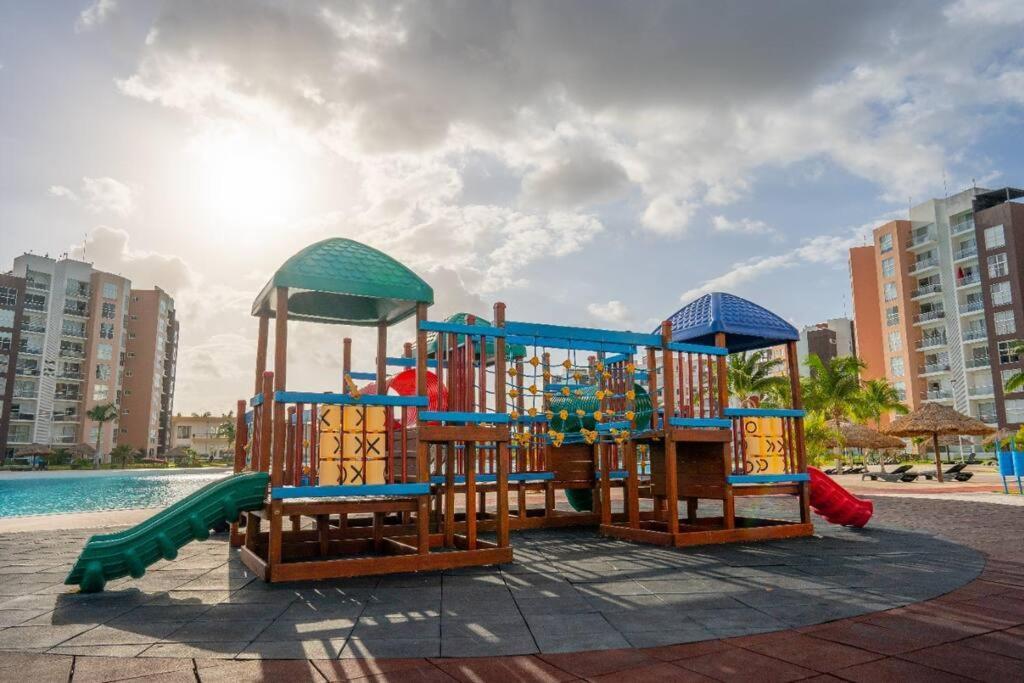 Departamento Con Laguna Artificial Cancun Dış mekan fotoğraf