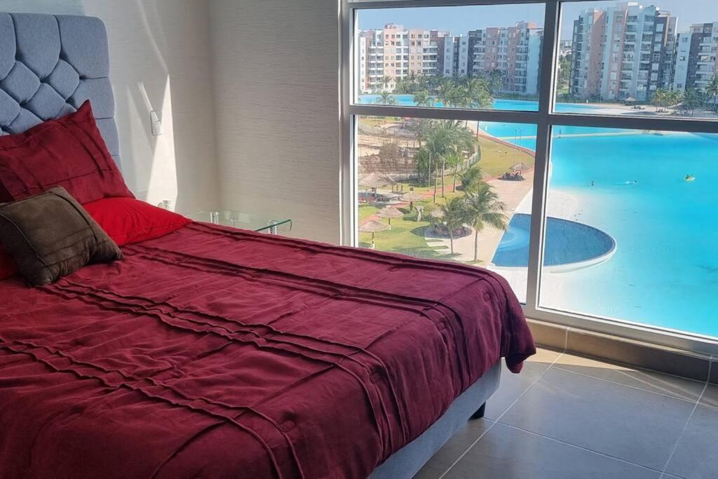 Departamento Con Laguna Artificial Cancun Dış mekan fotoğraf