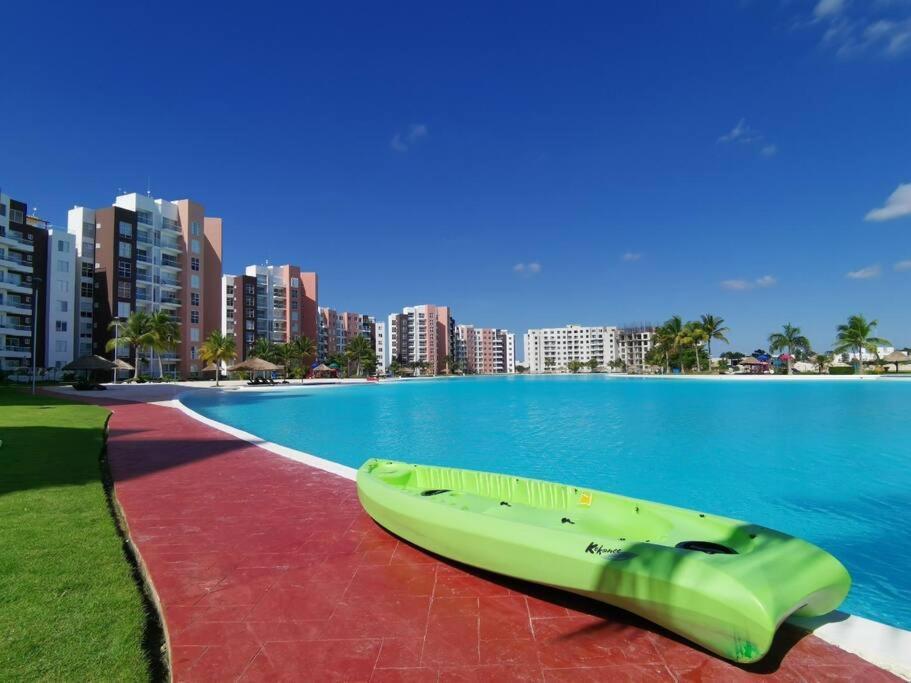Departamento Con Laguna Artificial Cancun Dış mekan fotoğraf