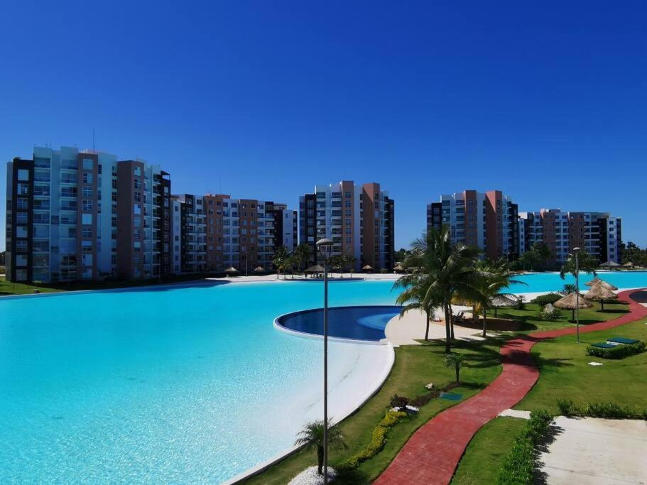 Departamento Con Laguna Artificial Cancun Dış mekan fotoğraf