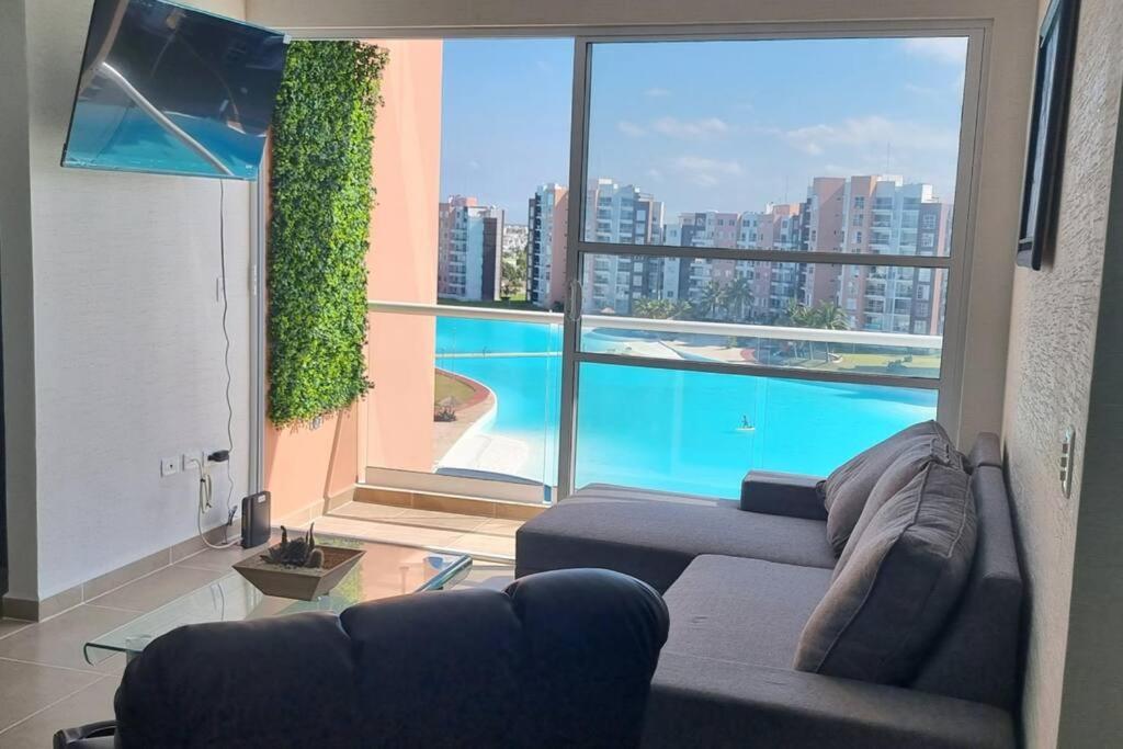 Departamento Con Laguna Artificial Cancun Dış mekan fotoğraf